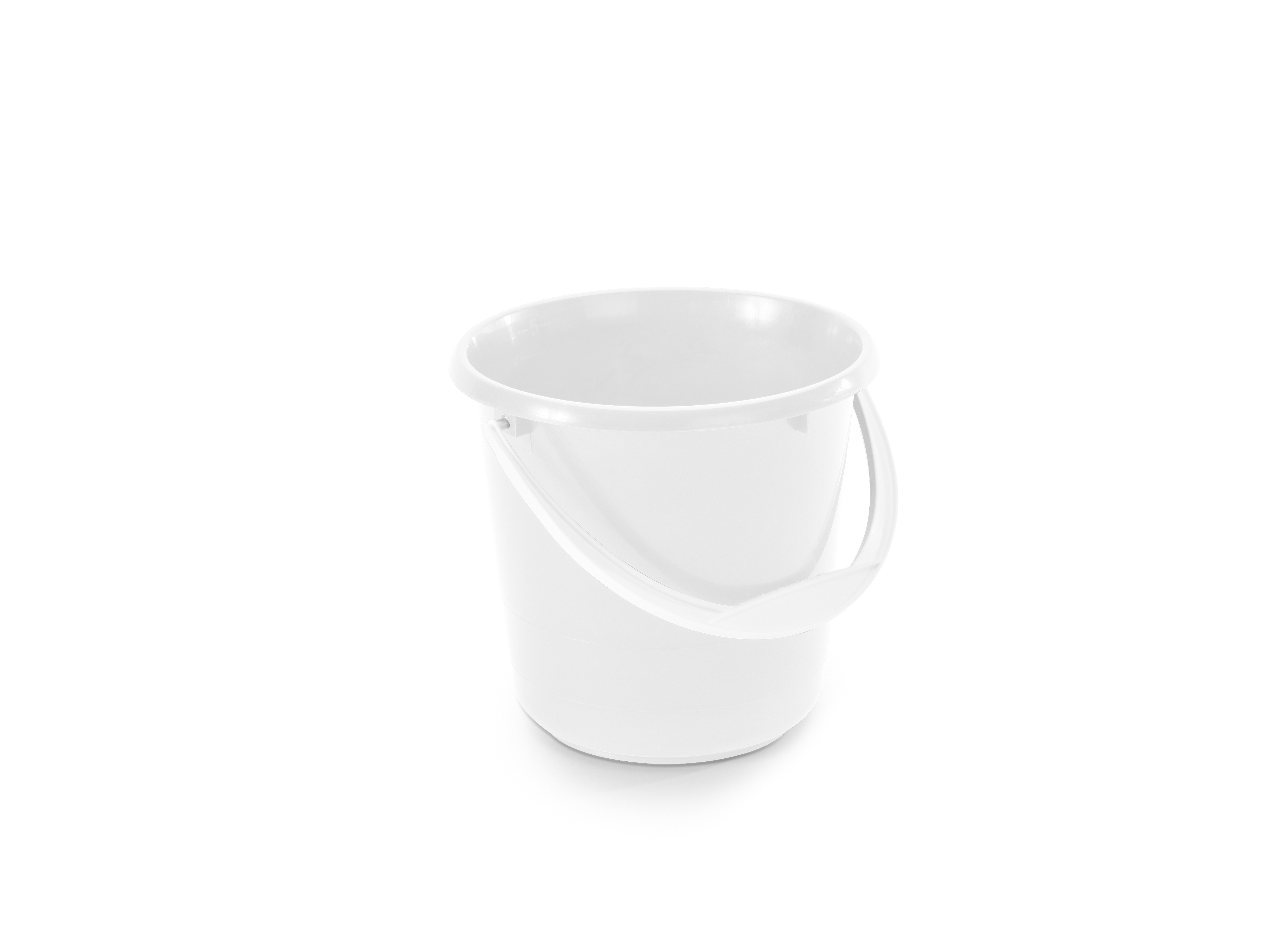 Inläggningshink Plast Vit 5L