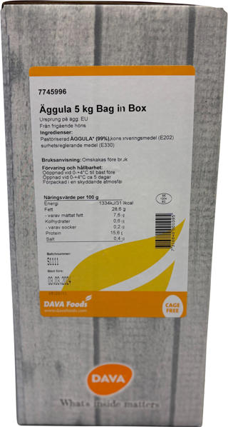 Flytande Äggula Bag in Box EU