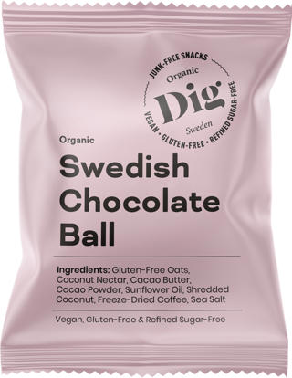 Get Raw Swedish Chocolate Ball 16x25g Ekologisk