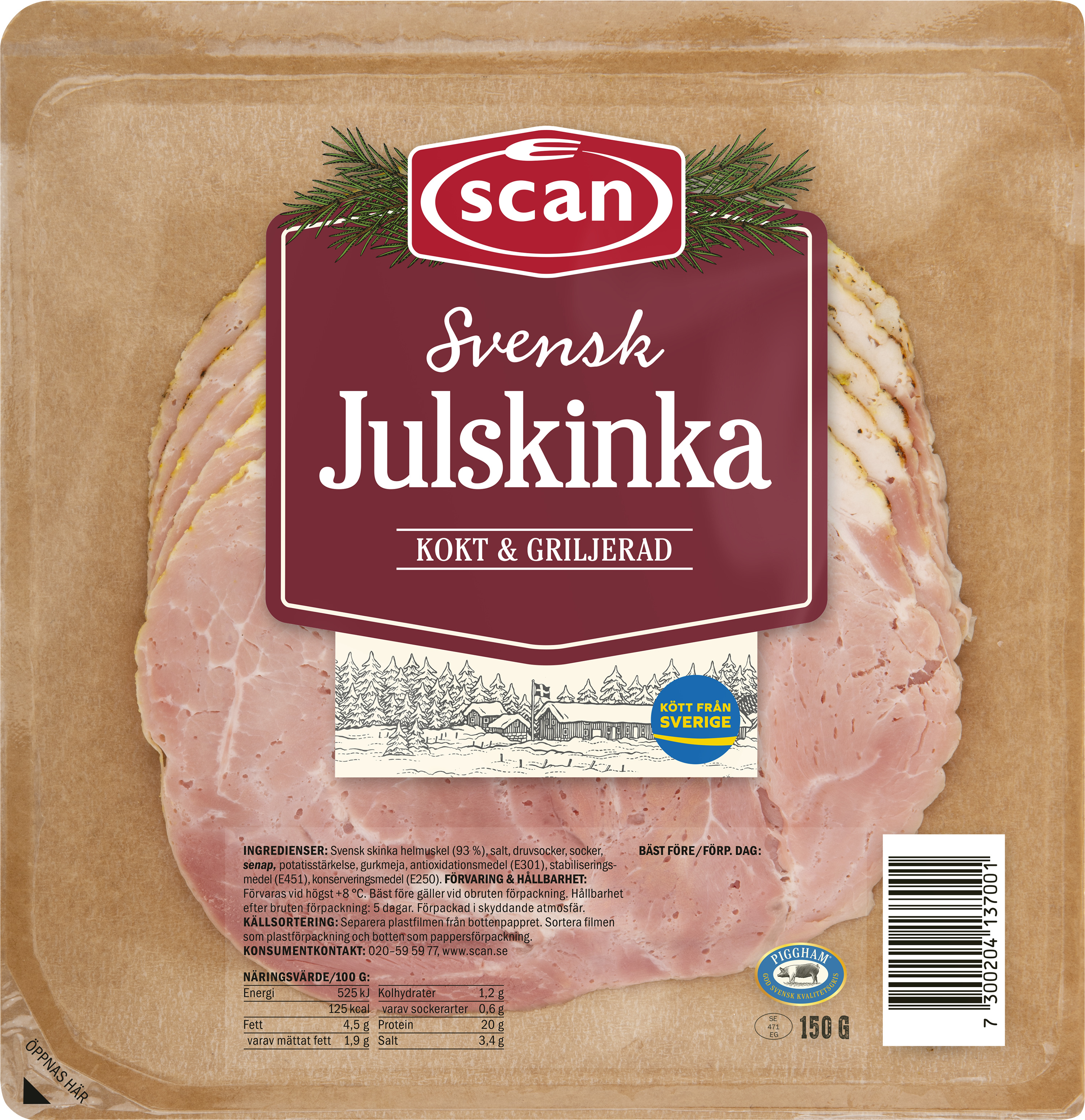 Julskinka Kokt