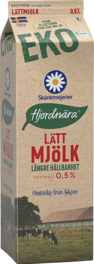 Lättmjölk 0,5% EKO KRAV Lite Längre hållbarhet