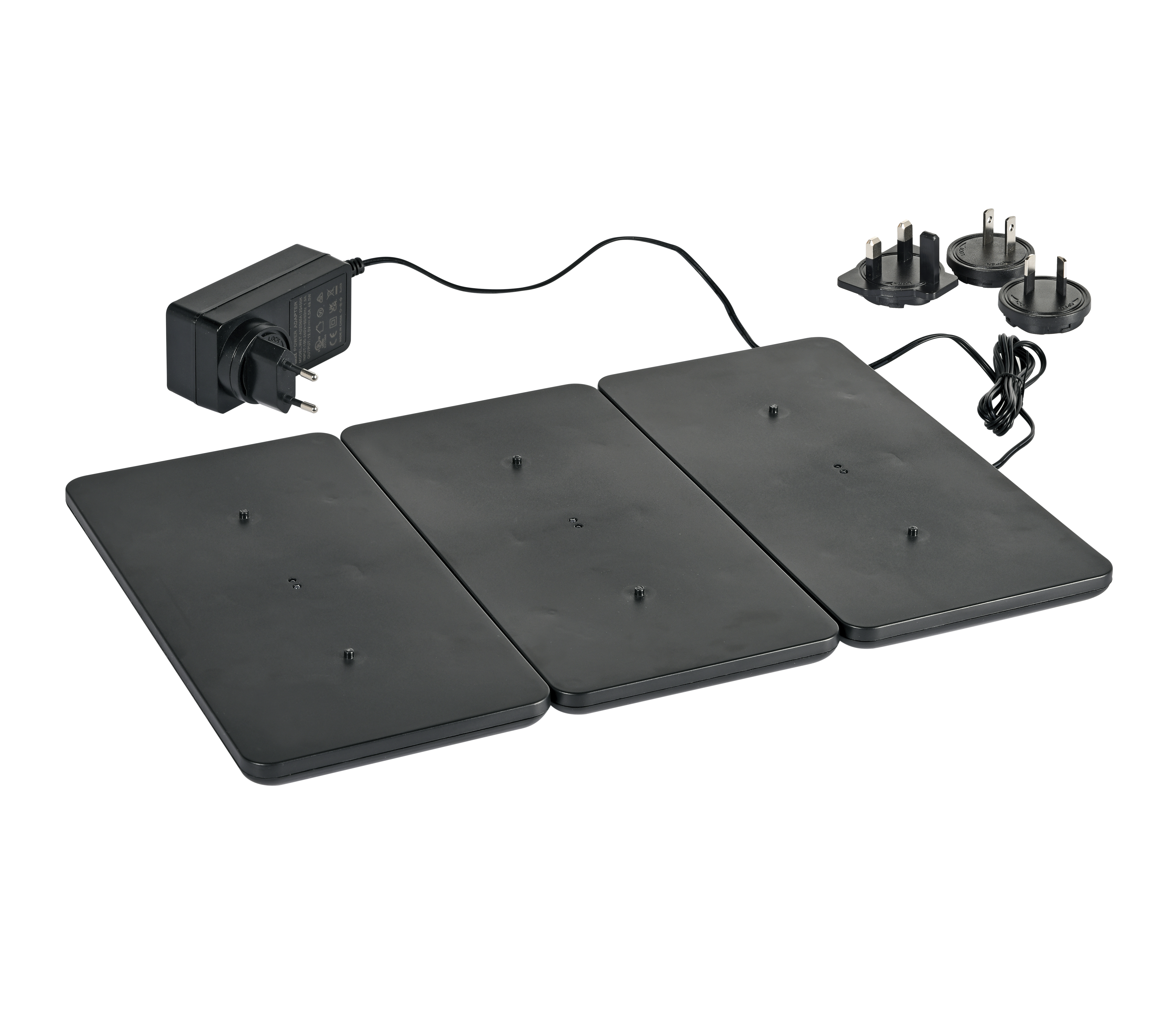 LED-laddningsstation 52x26x2,5cm Svart