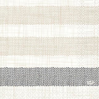 Servett 3-lagers 33x33cm Rigato Black