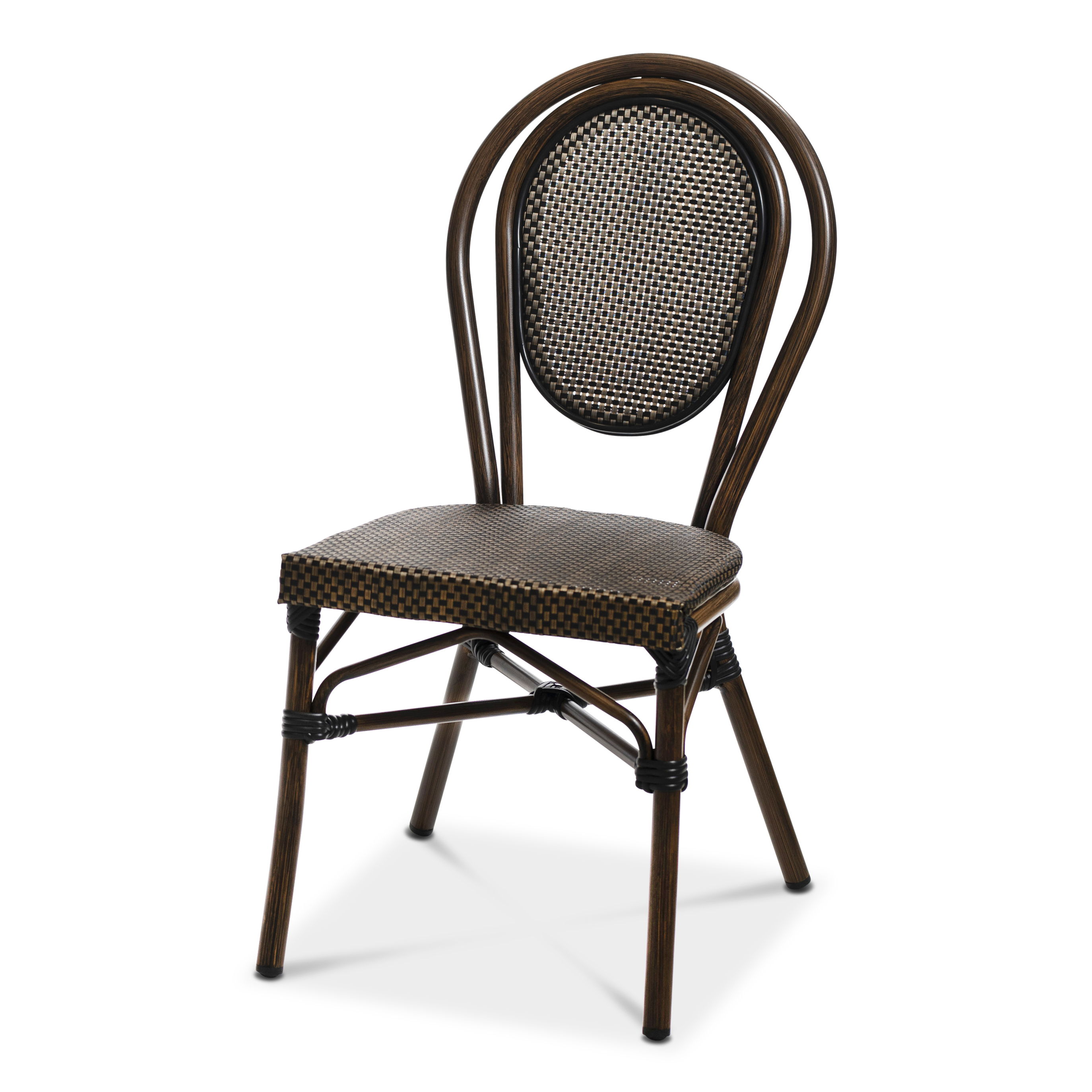 Rennes Stol Texteline Svart/Brun