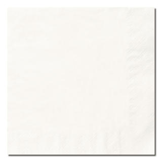 Servett 2-lag 24x24cm Vit
