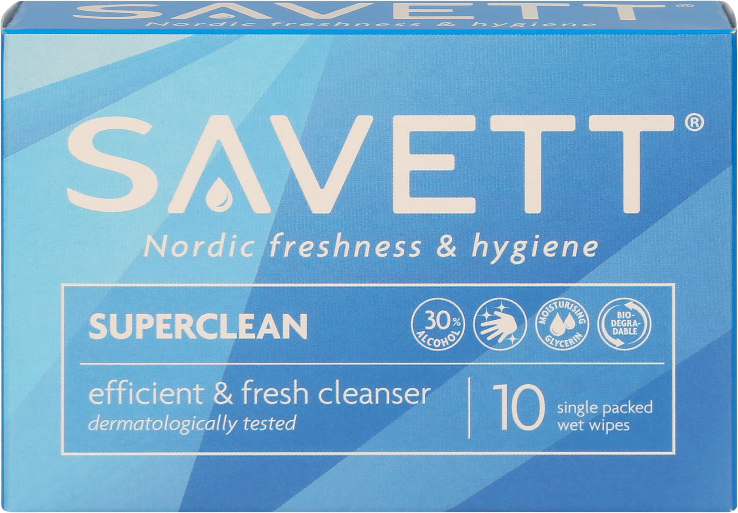 Våtservett Super Clean sachéer 10-pack