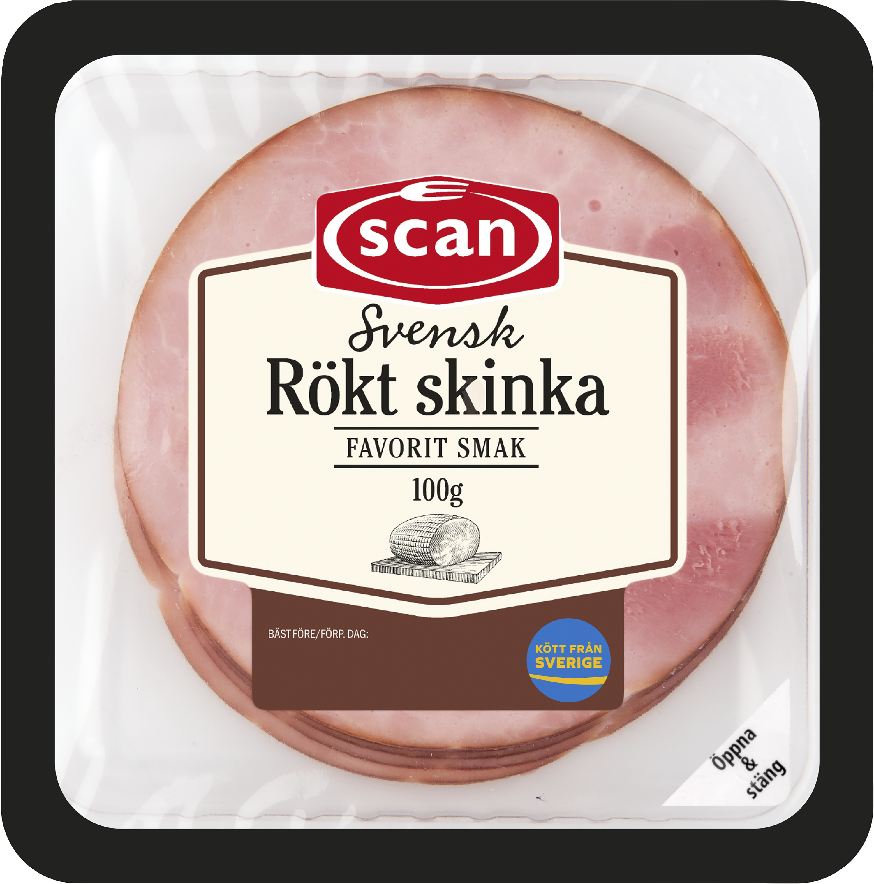 Skinka Rökt Skivad