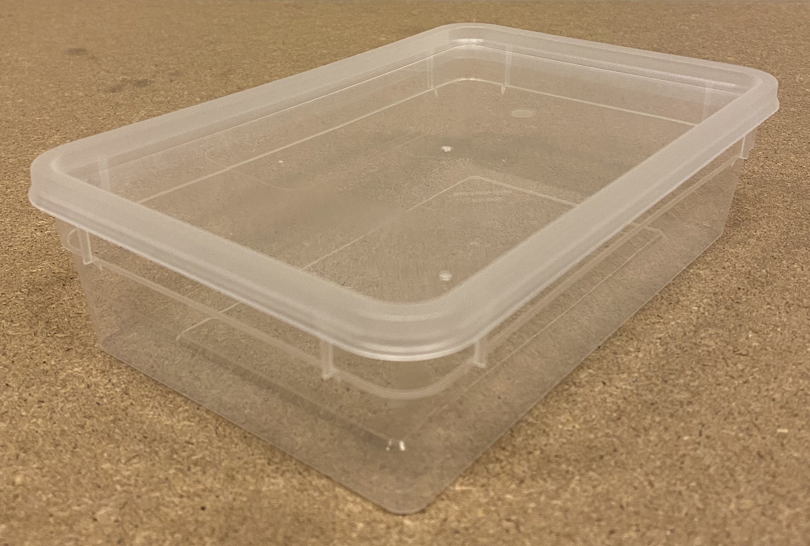 Burk med lock polypropen 18,5x12,5x5cm 0,8L