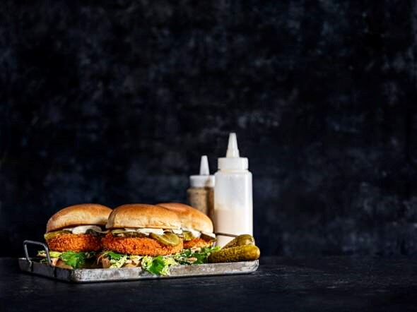 GoGreen Crispy Burger peas Vegan