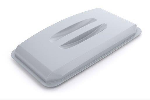 Lock till 60L plast grå