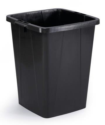 Durabin Tunna utan Lock Återvunnen Plast Svart
90L