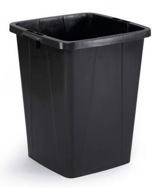 Durabin Tunna utan Lock Återvunnen Plast Svart
90L