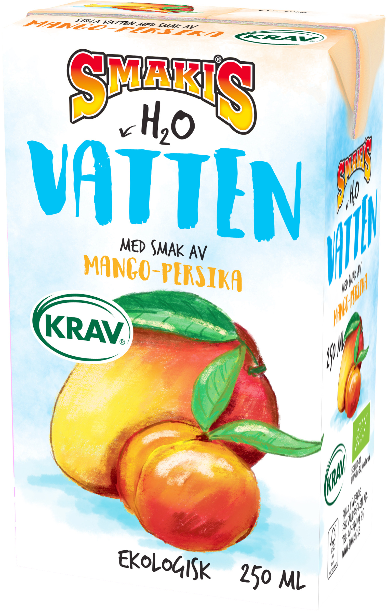 Smakis Vatten Mango Persika EKO KRAV