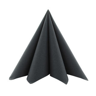 Servett Airlaid 48x48cm Svart