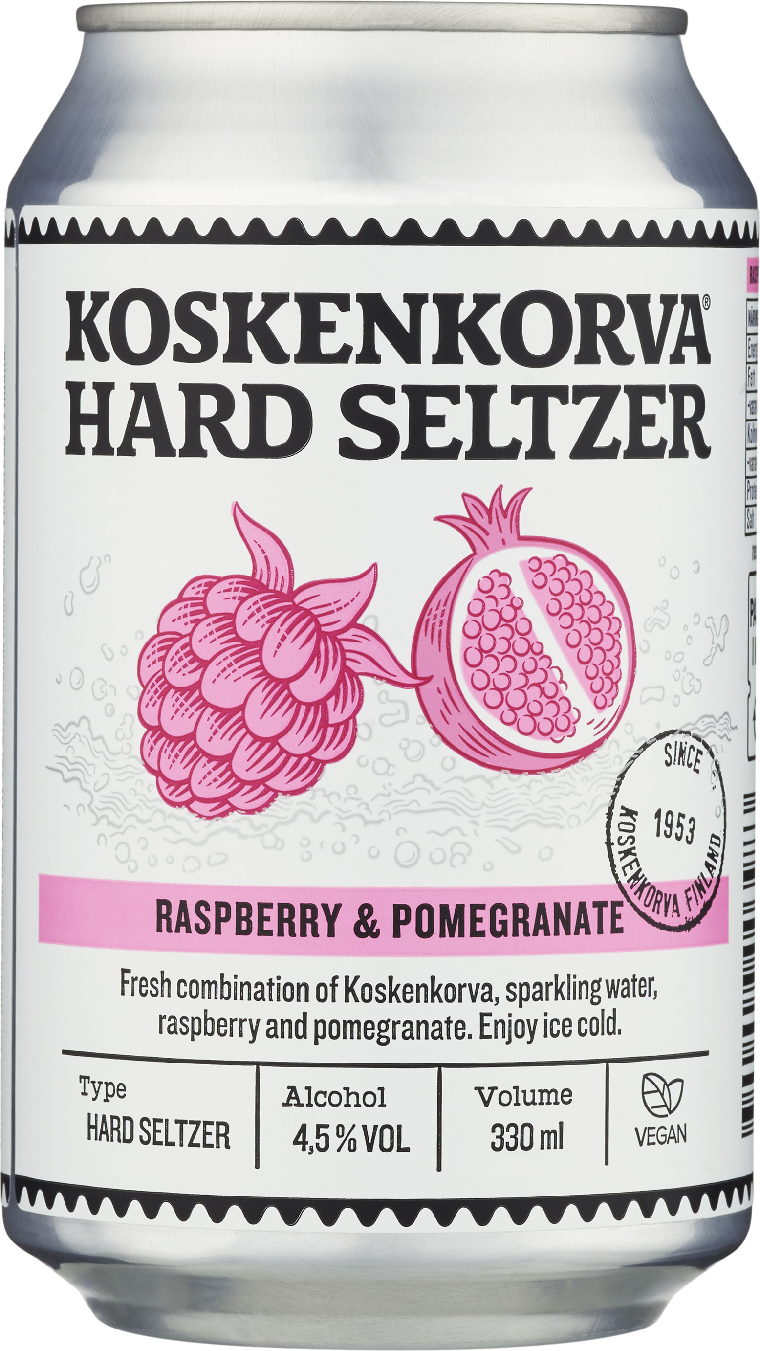 Koskenkorva Hard Seltzer Raspberry Pomegranate BRK