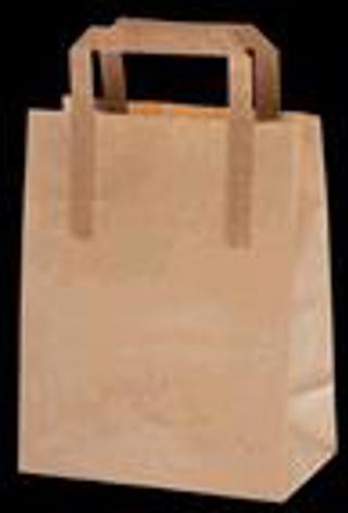 Pappersbärkasse Kraft 70g 180x90x230mm 6L Brun