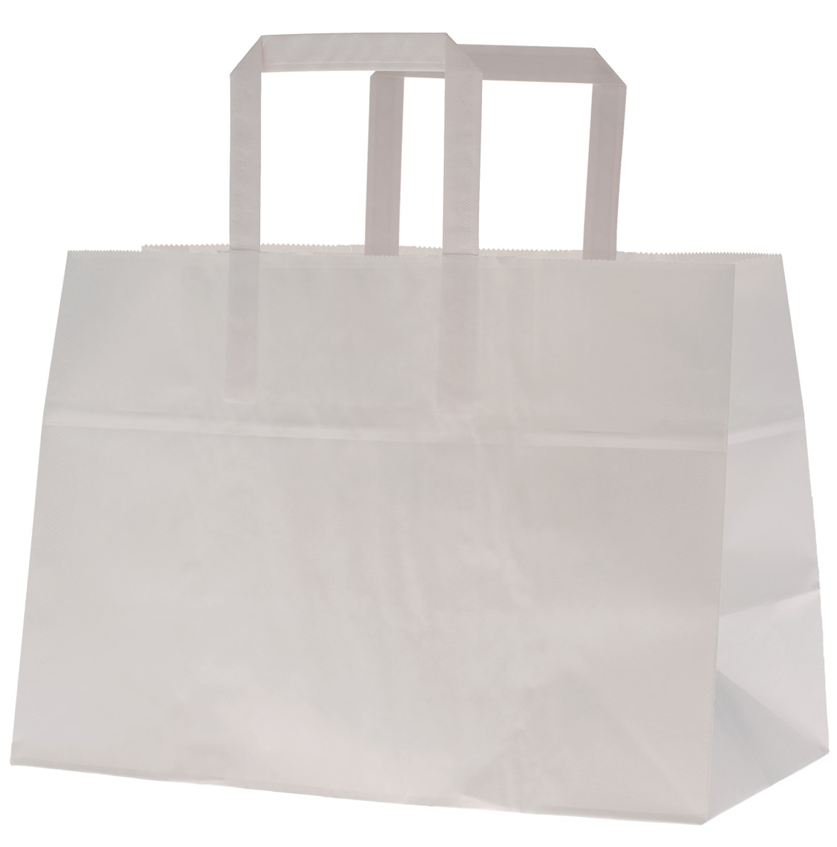 Pappersbärkasse Kraft 38,5g 350x170x245mm 17L Vit