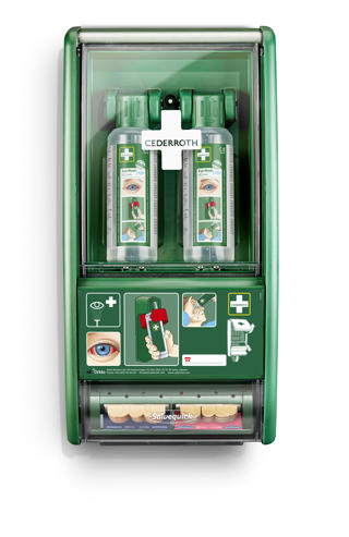 Ögonduschstation 2x500ml med plåsterautomat