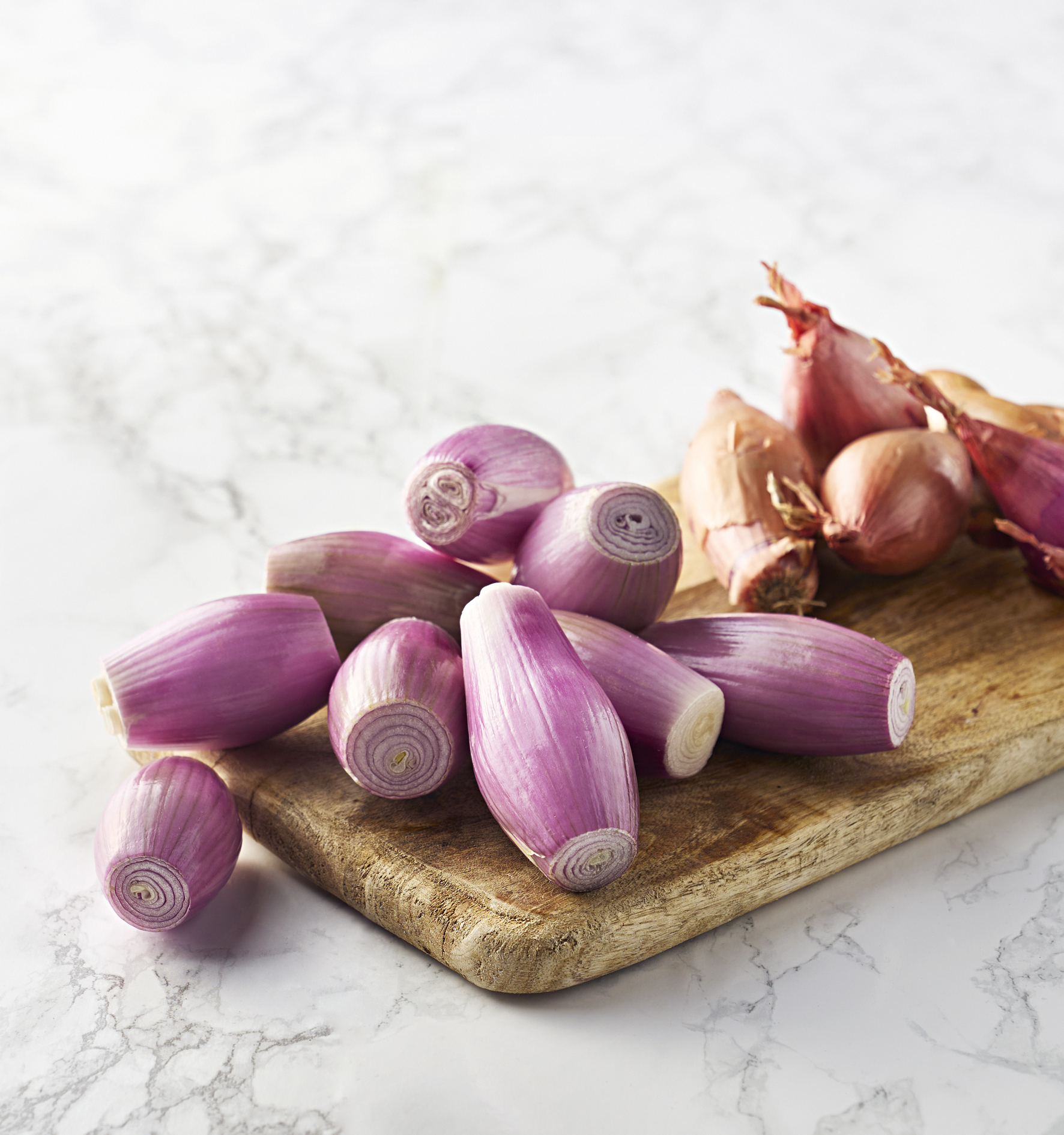 Bananschalottenlök Skalad