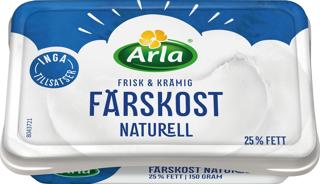 Färskost naturell 25%