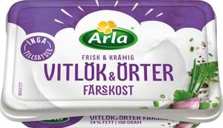 Färskost Vitlök & Örter 24%