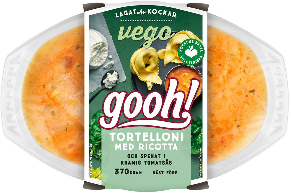 Tortelloni med Ricotta & Spenat