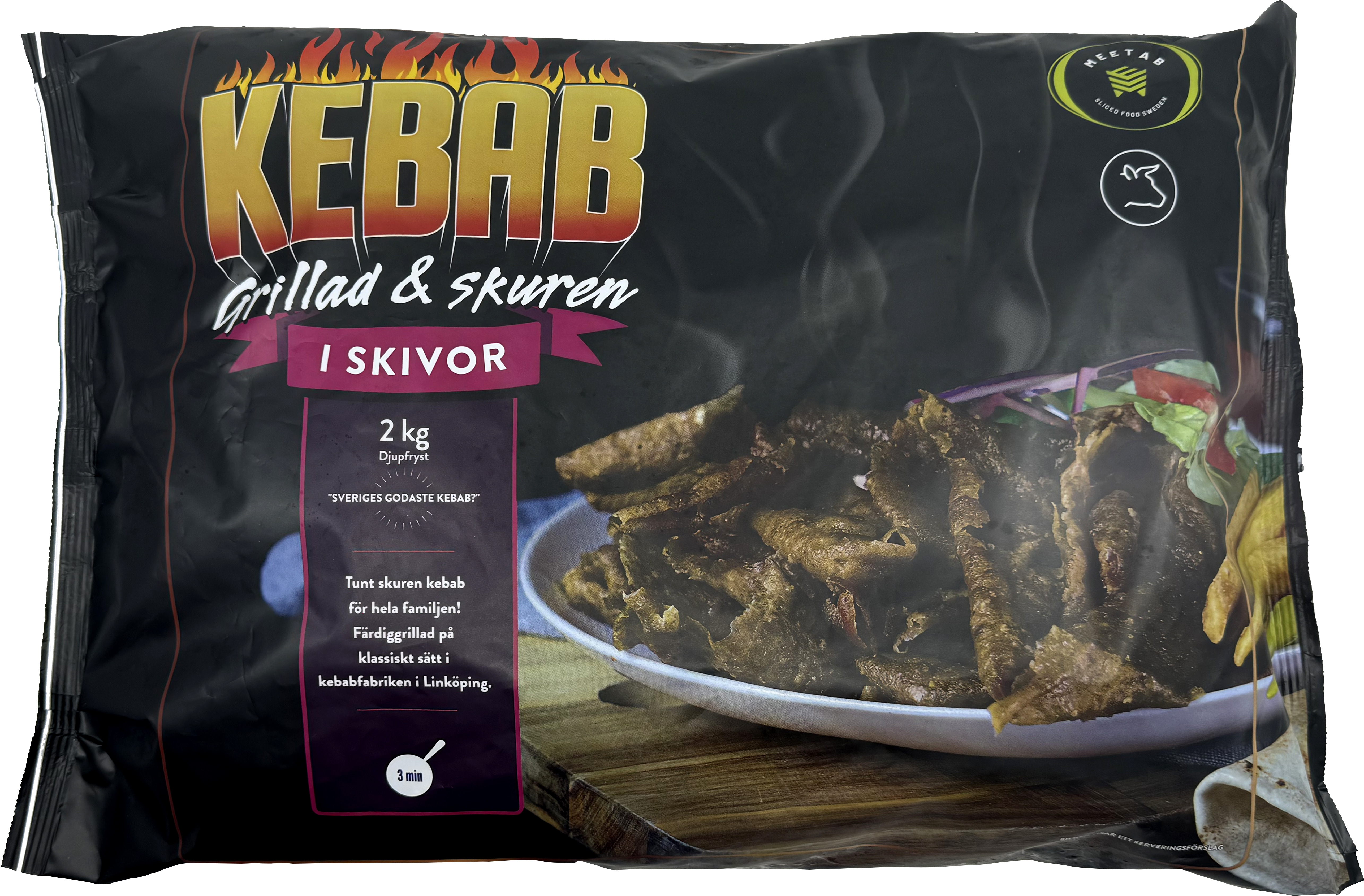 Kebab Grillad Skuren