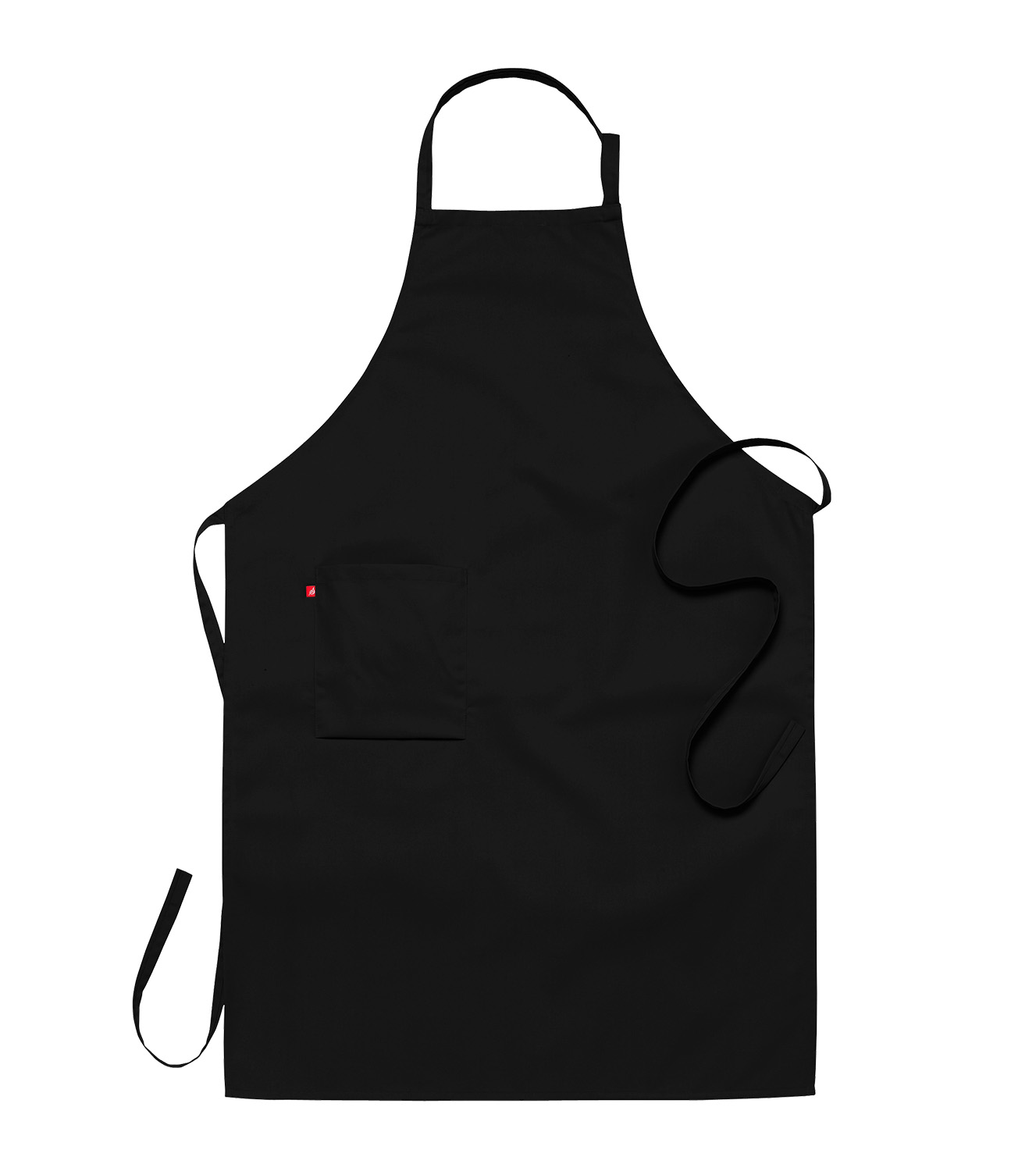 Bröstlappsförkläde 2337 Svart 75x110cm