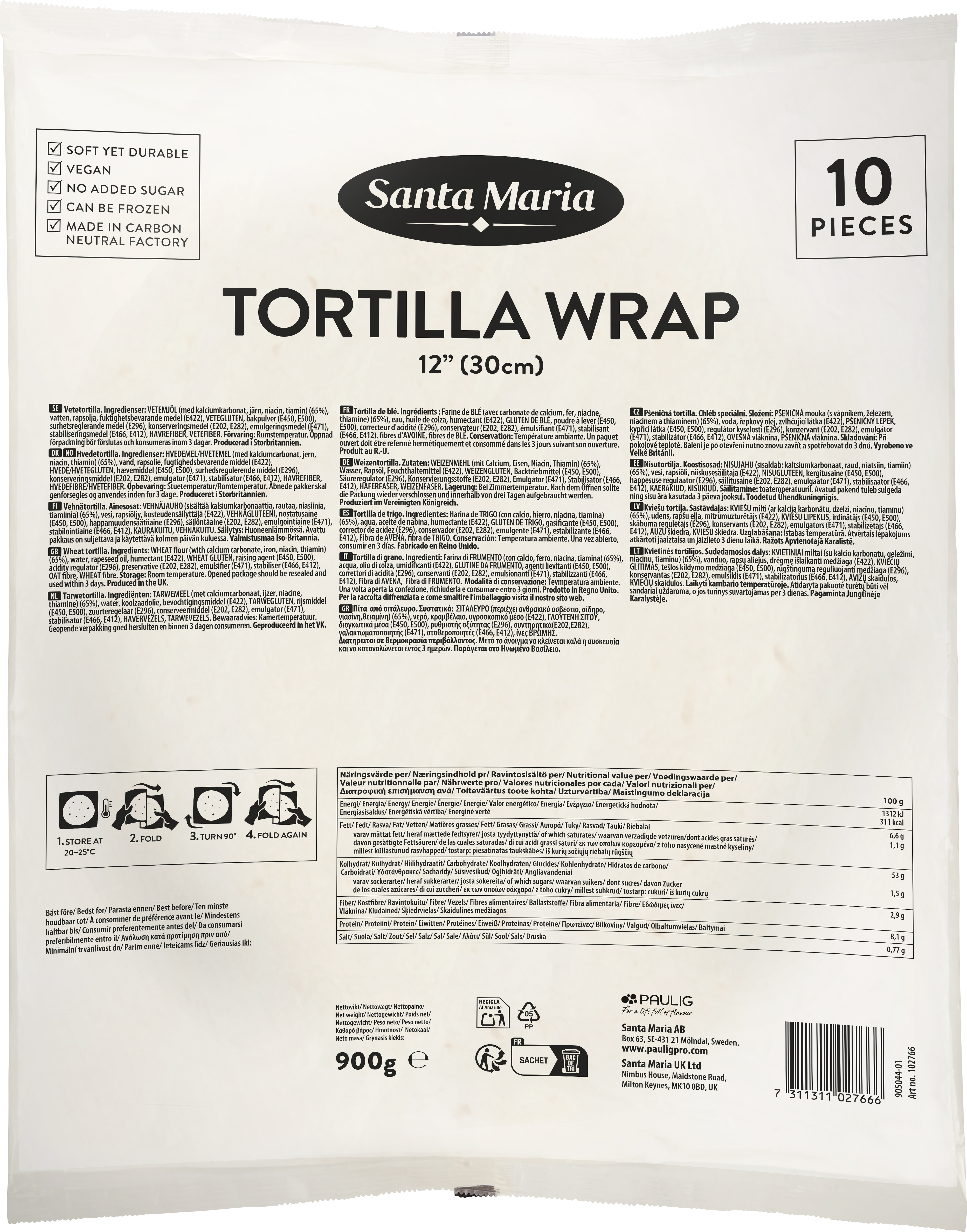 Tortilla Wrap 30 cm