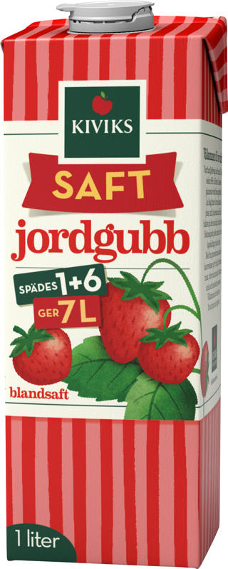 Blandsaft Jordgubb 1+6
