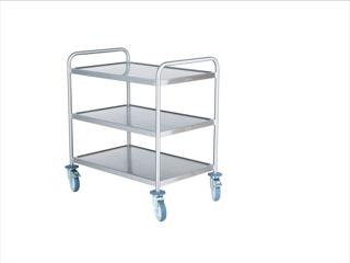 Storköksvagn 3 Hyllor Rostfri 90x55x80/90cm