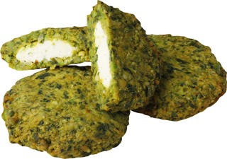 Grönsaksbiff Med Spenat & Färskost