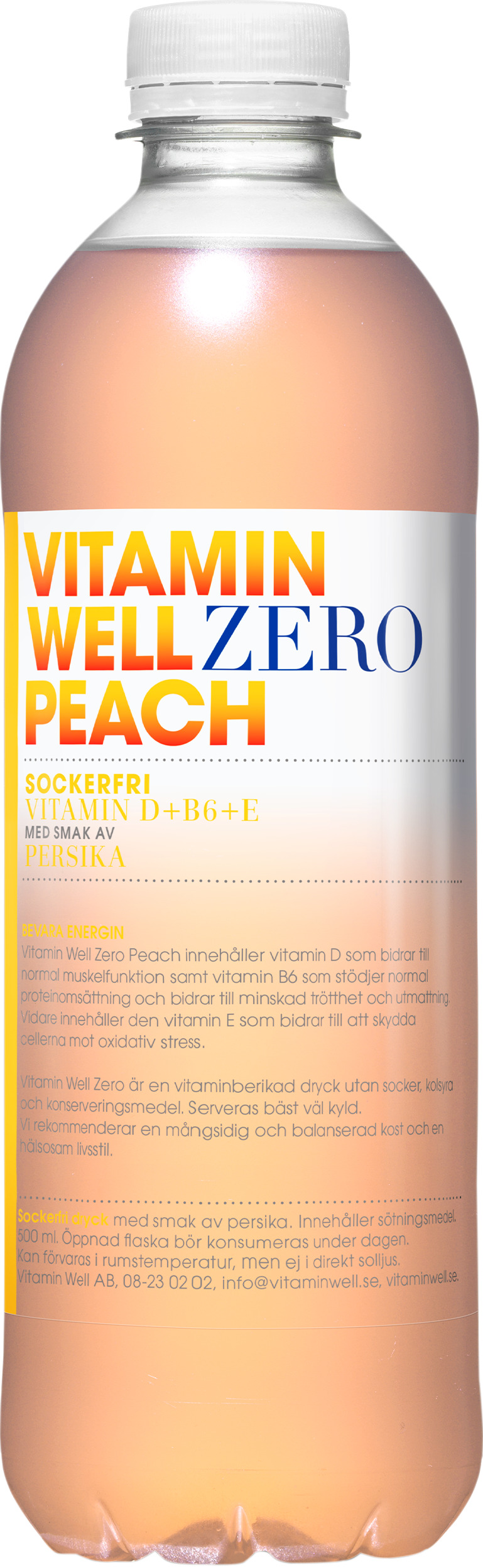 Vitamin Well Zero Peach PET