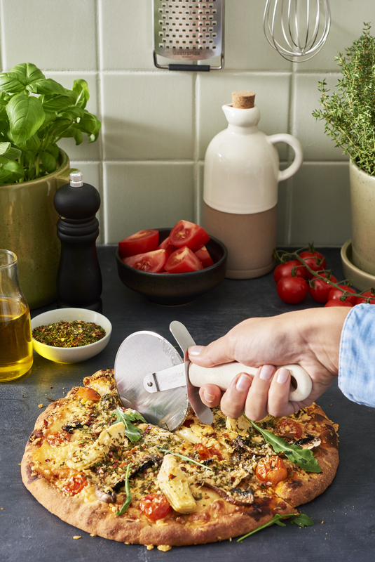 Pizzaskärare Bio Rostfritt Vit 22cm