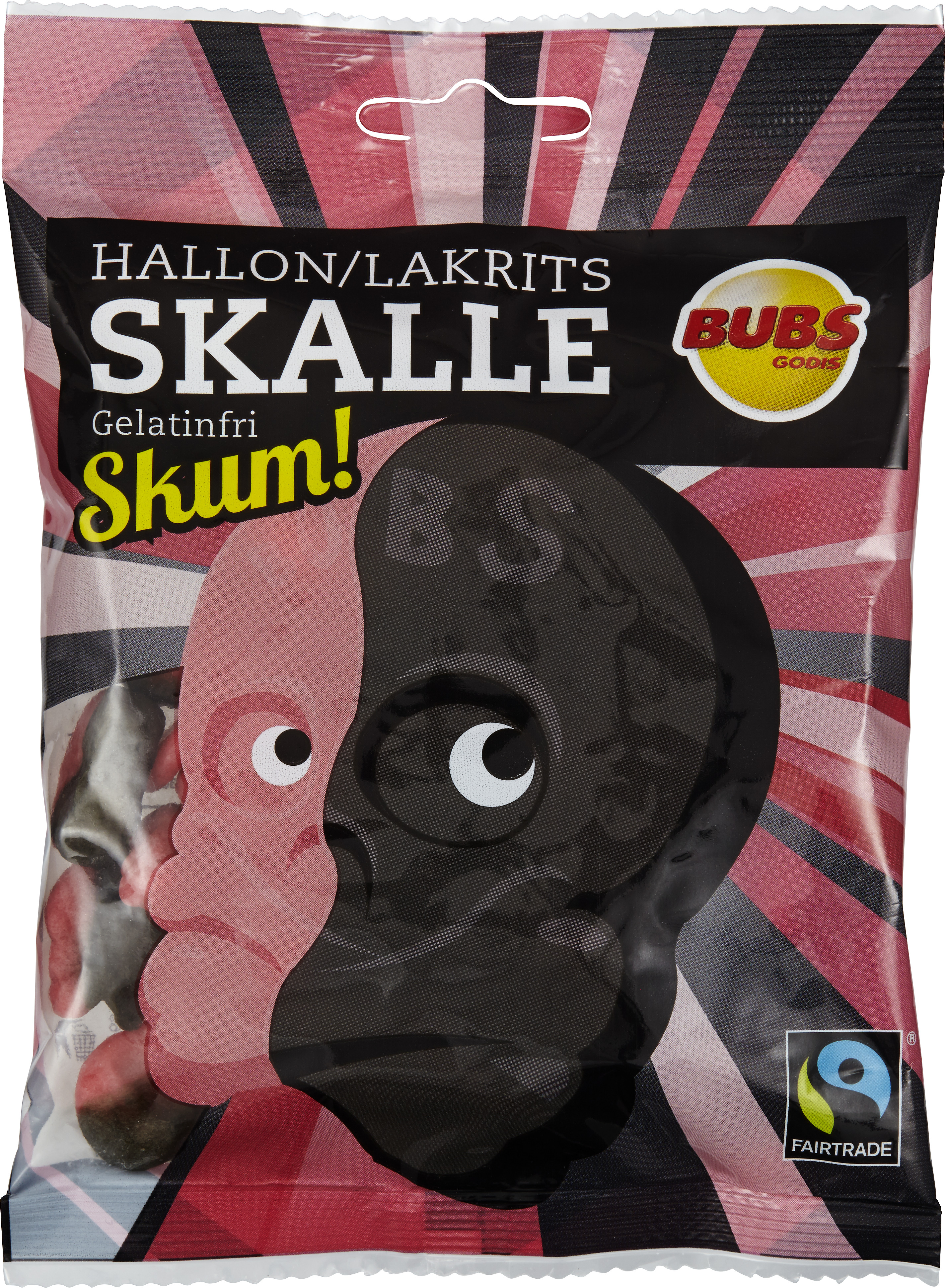 Hallon Lakrits Skalle Skum Fairtrade