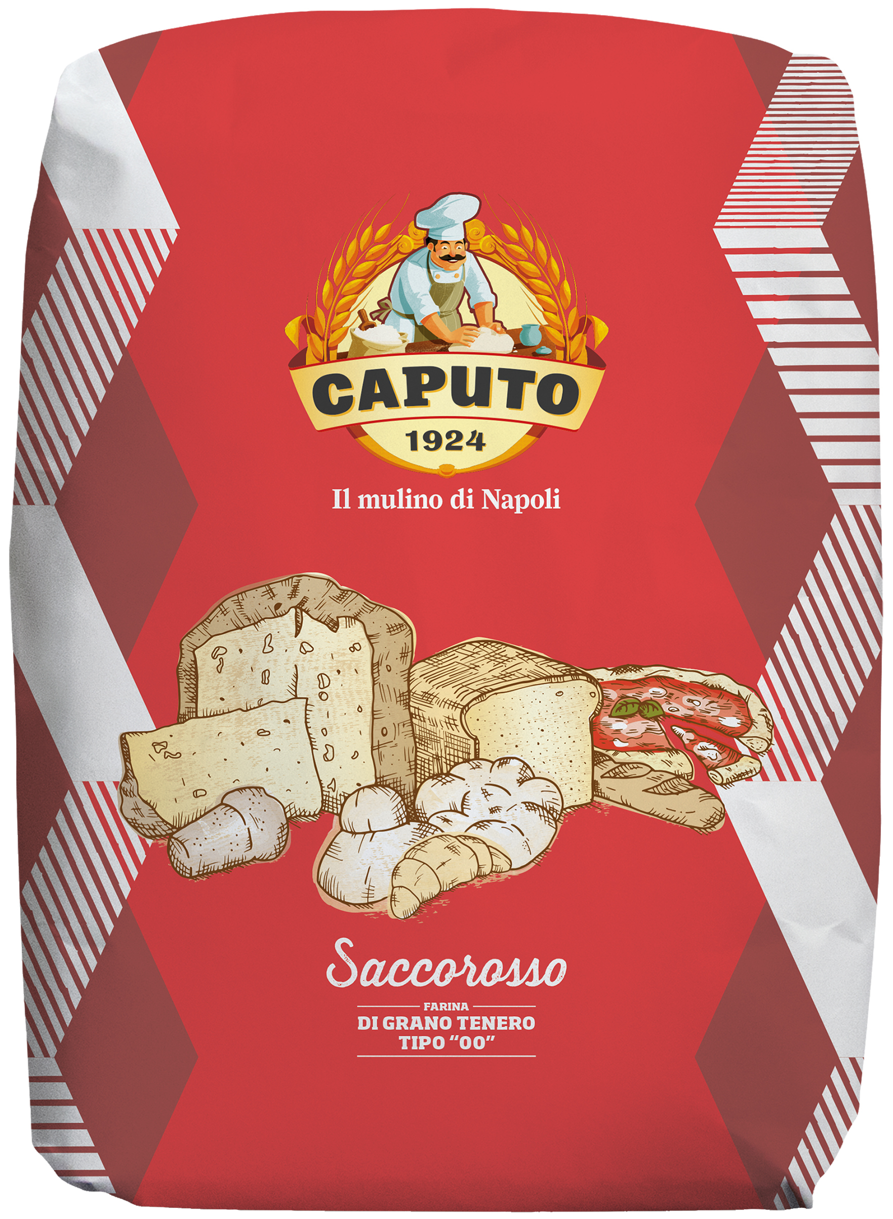 Mjöl pizza Caputo röd