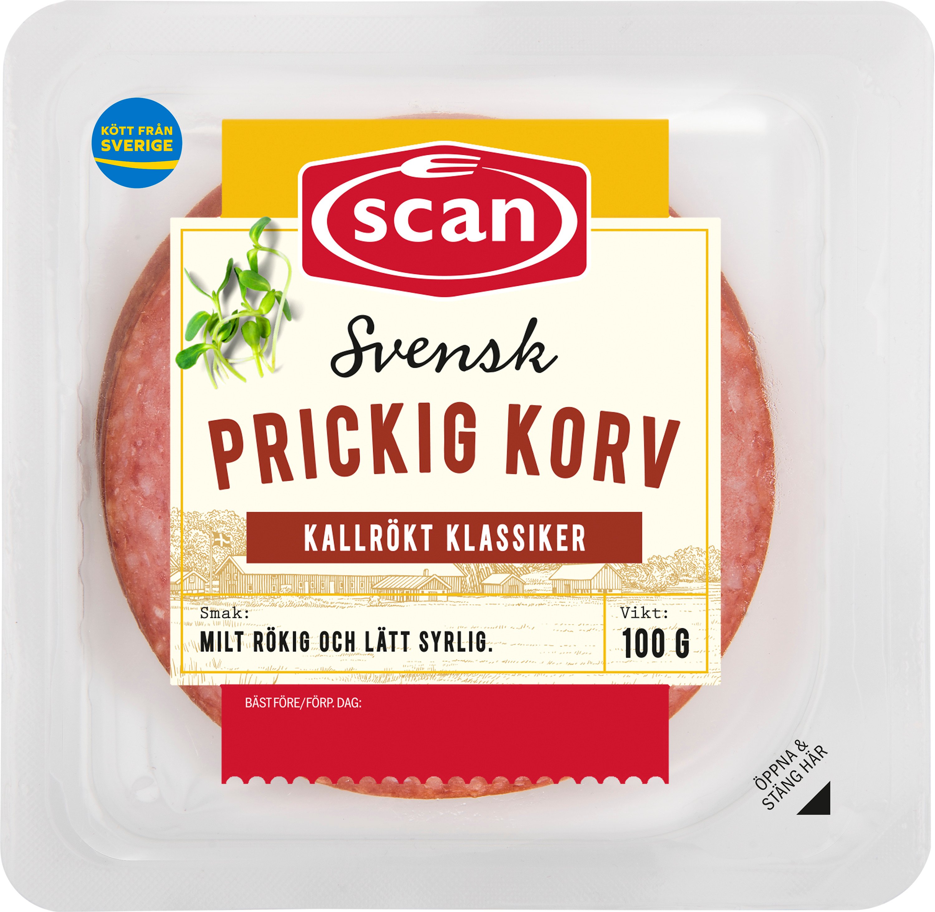 Prickig Korv Skivad