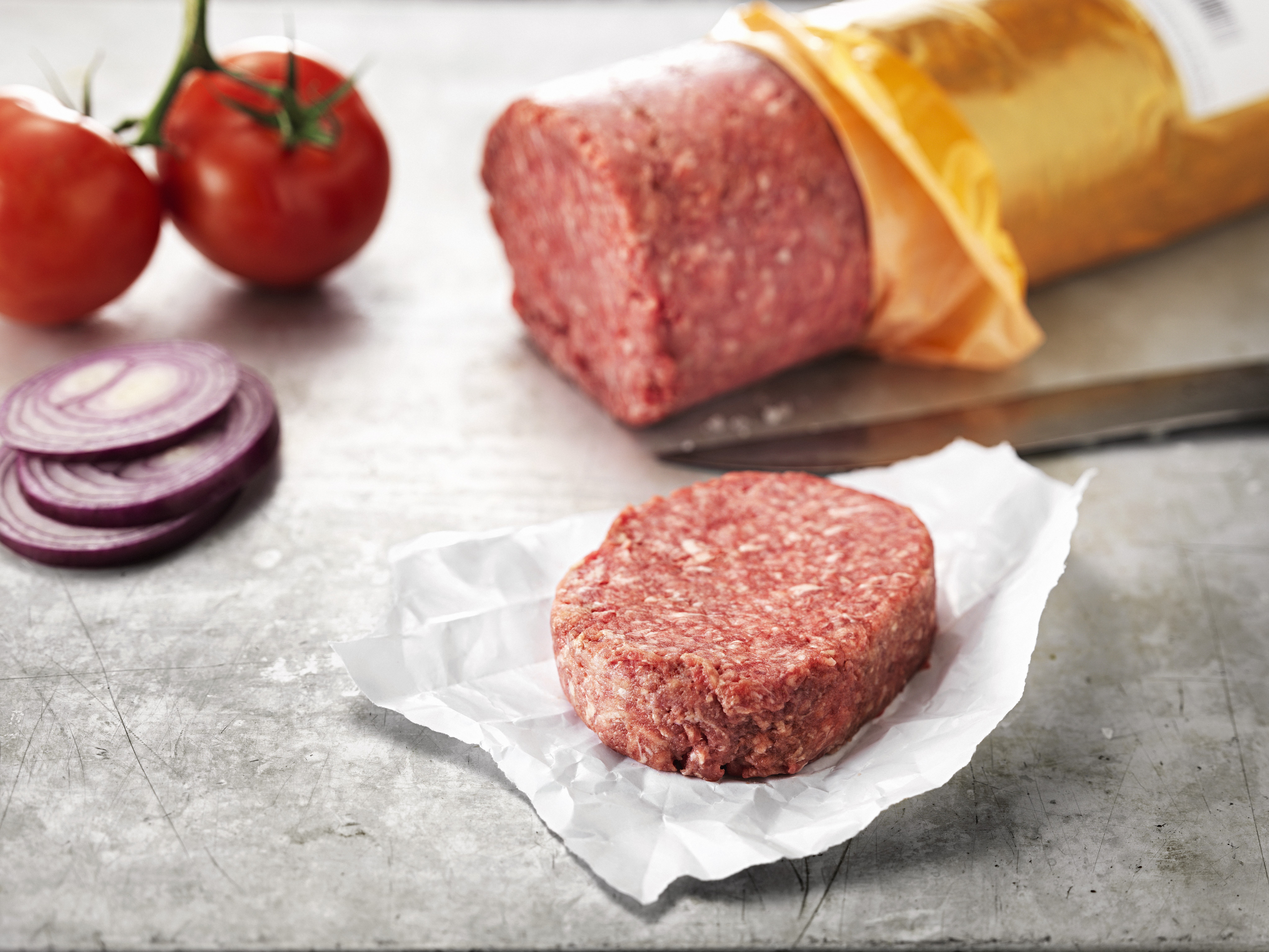 Hamburgerfärs Rulle Utvald med Talg 7cmØ EU