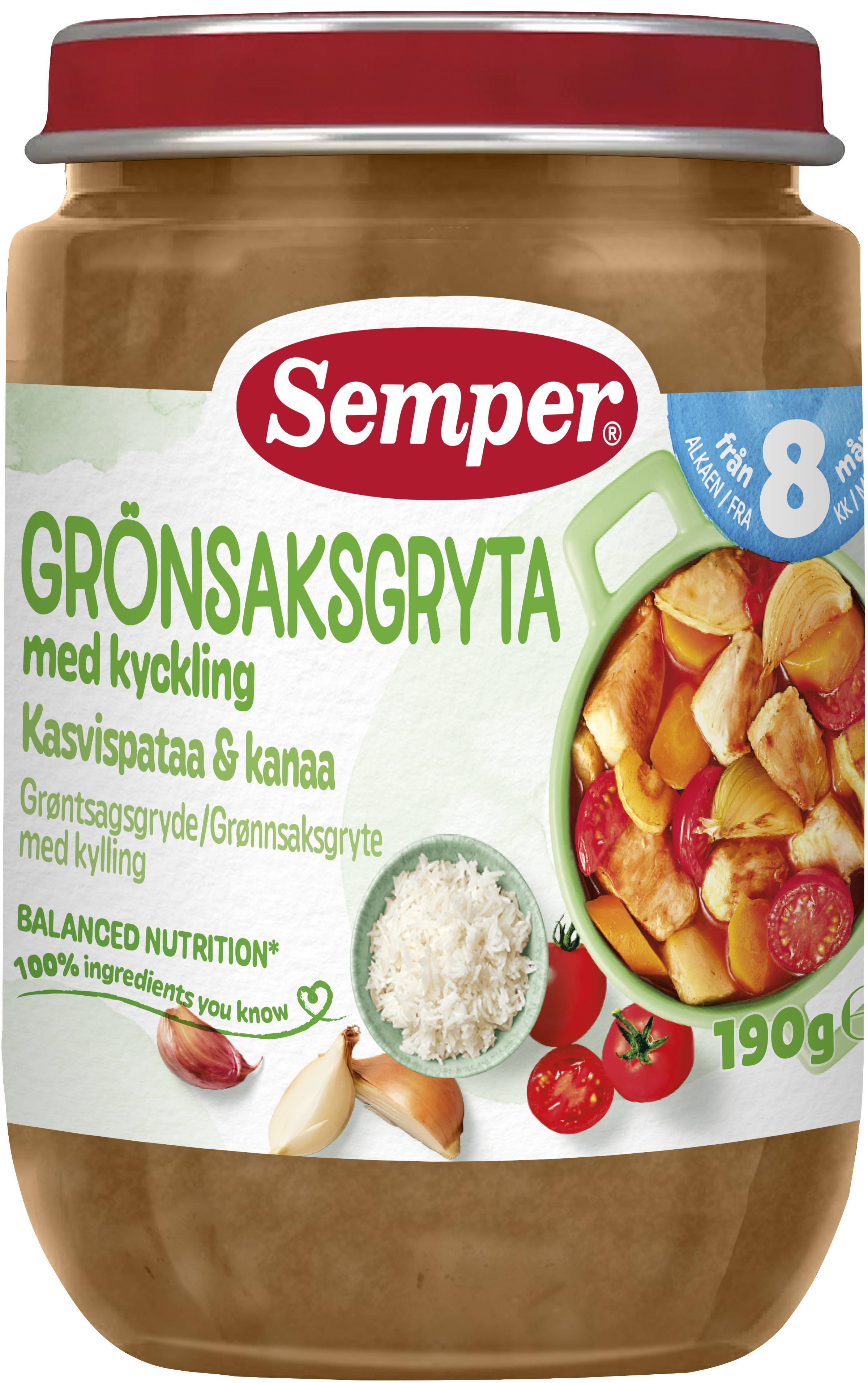 Grönsaksgryta med Kyckling 8 Mån