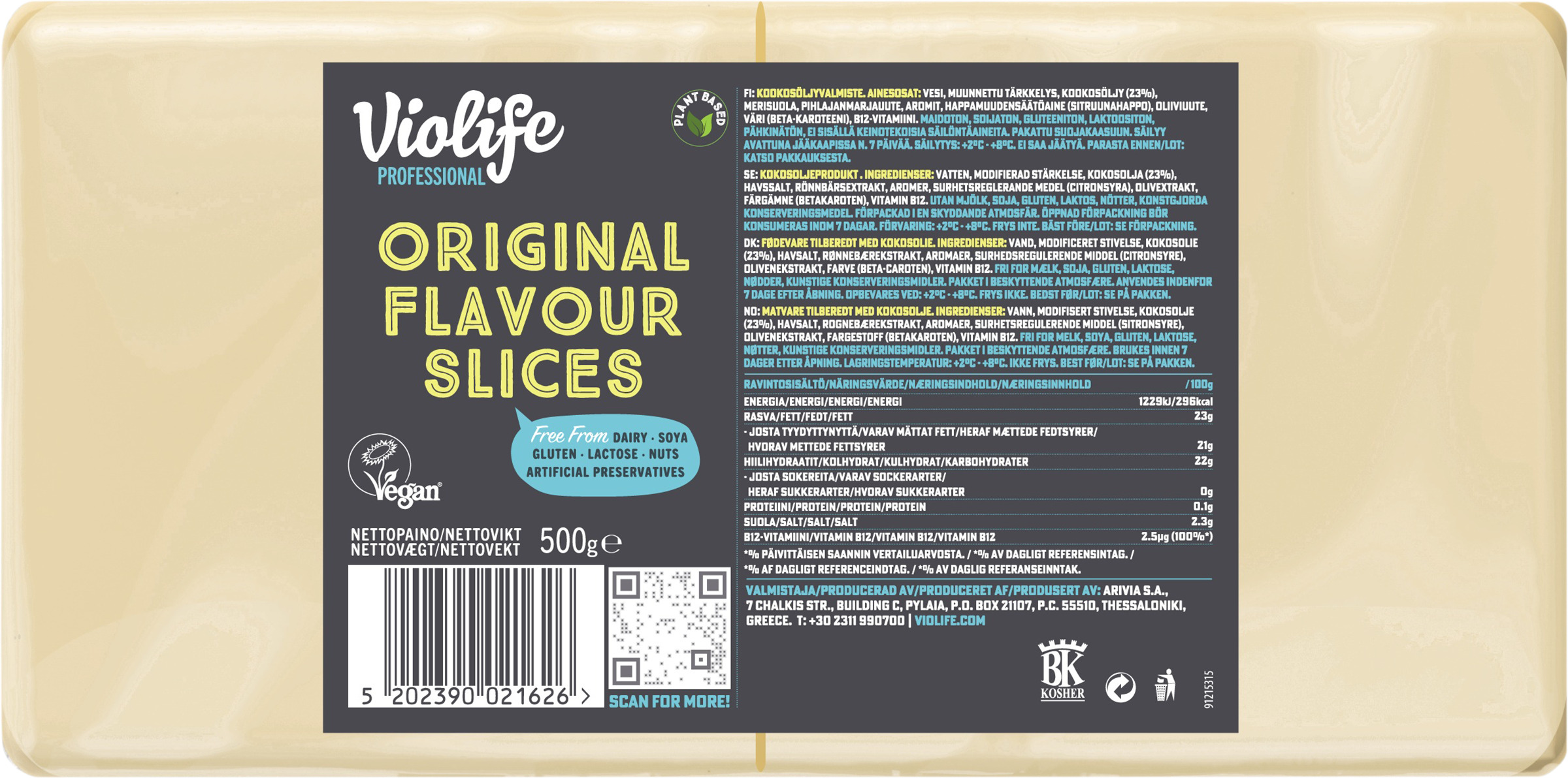 Pålägg Skivor 23% Vegan