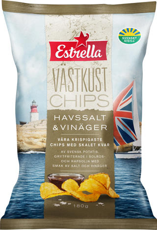 Västkustchips Havssalt & Vinäger