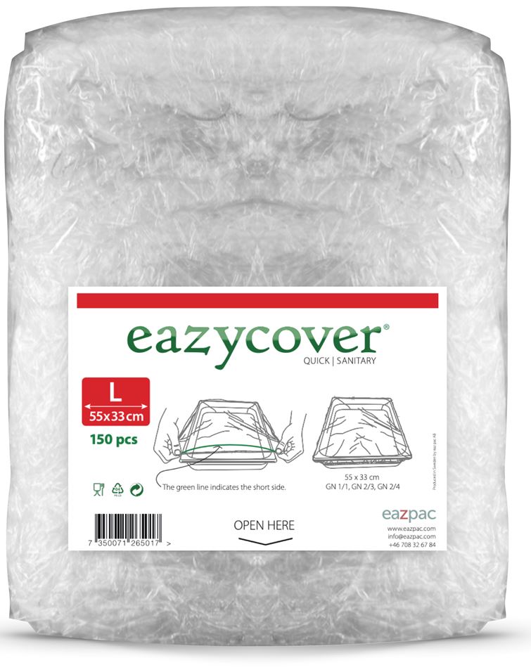 Överdragshätta eazycover Large, passar GN1/1,
GN2/3, GN2/4