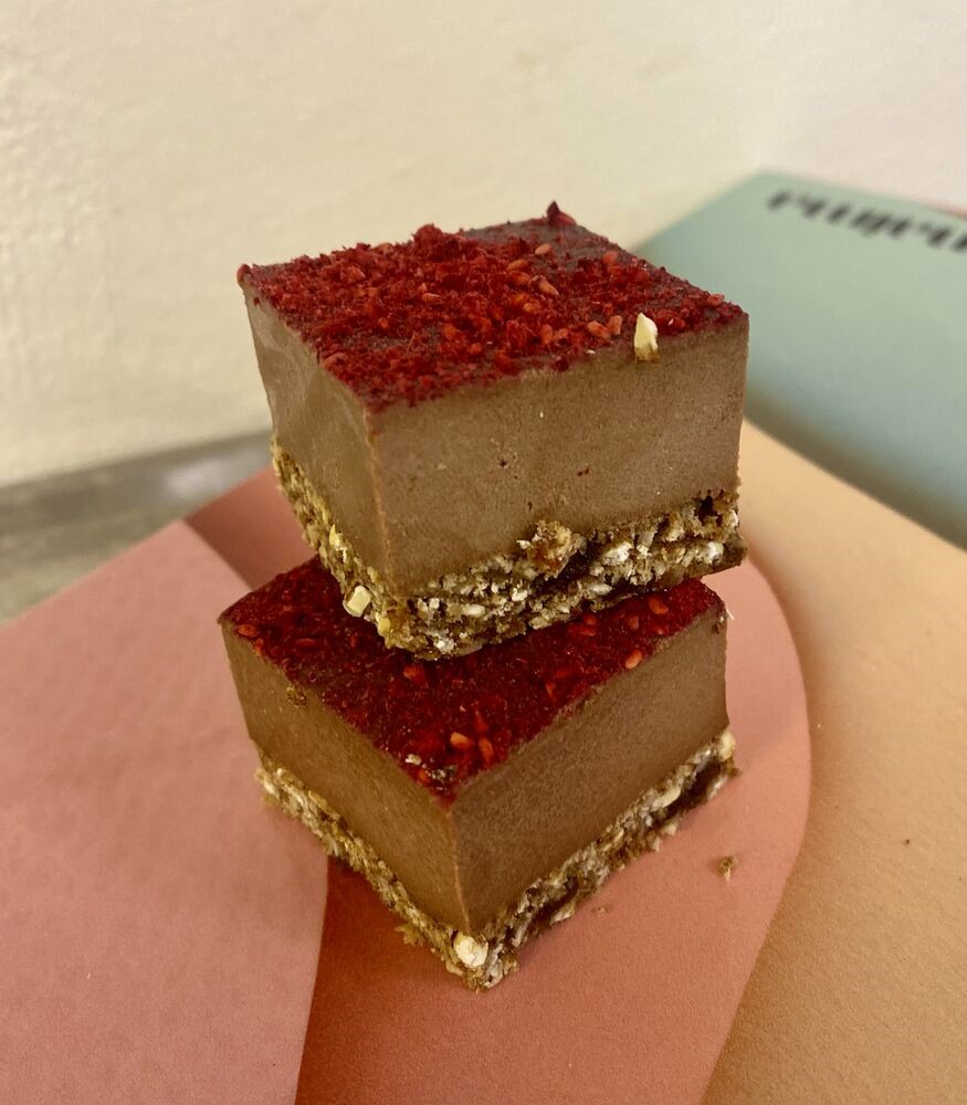 Cheezecake Choklad med Hallon Vegan Förskuren