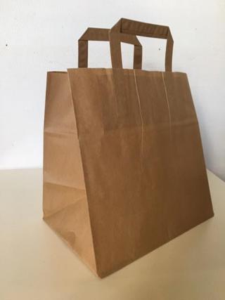 Pappersbärkasse Kraft 13L Brun