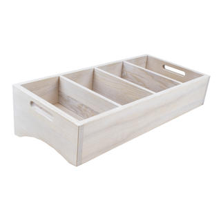 Lutad besticklåda 4 Fack Askfärgad
Ek 59x28x22,5/11,5cm