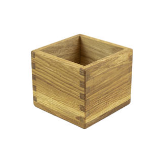 Besticklåda Ek L 12cm H 10cm