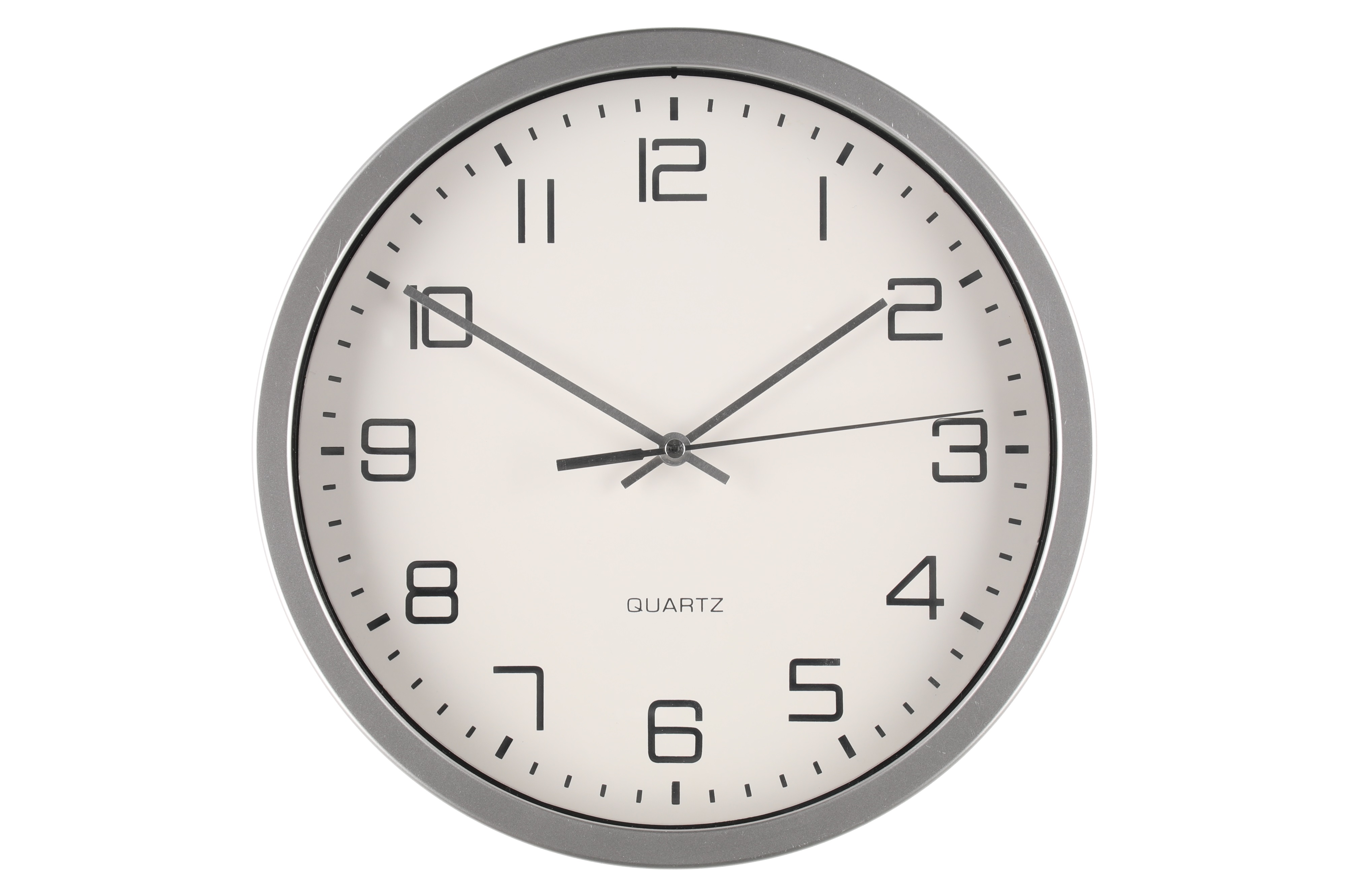 Väggur Silver Ø25cm