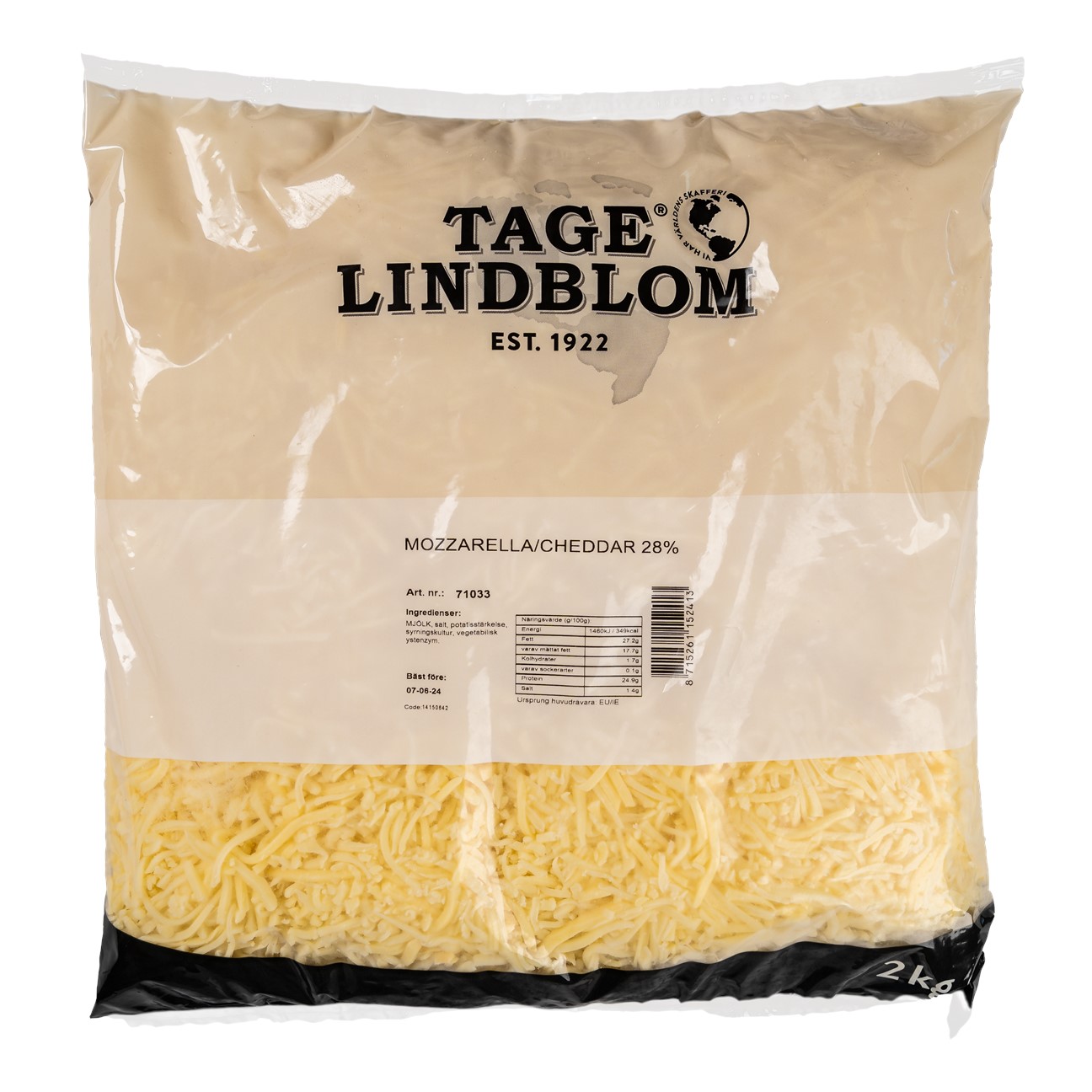 Mozzarella Cheddar 28% Riven