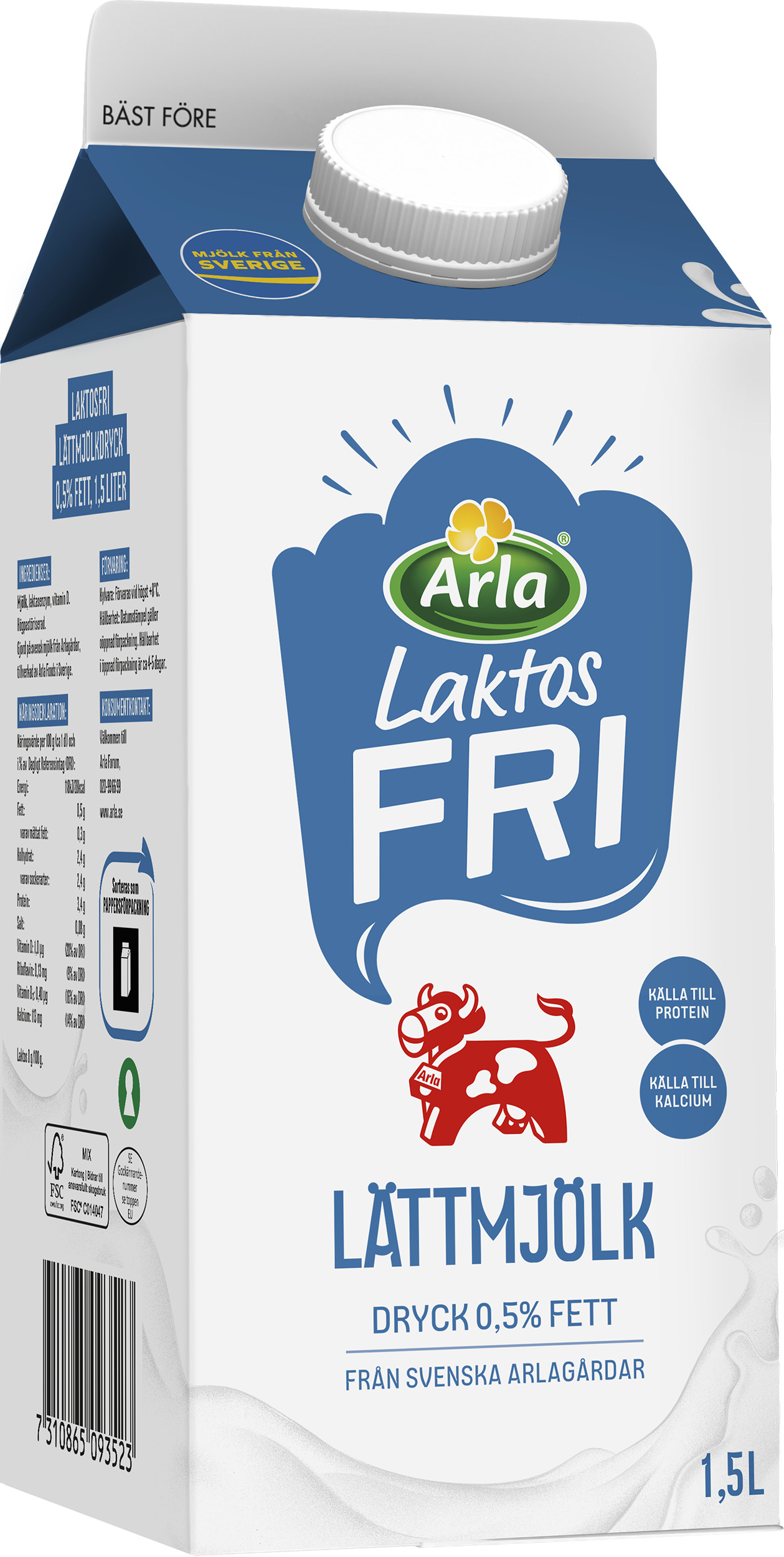 Lättmjölkdryck 0,5% Laktosfri