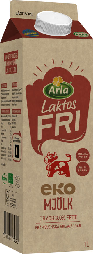 Mjölk 3% Laktosfri EKO KRAV
